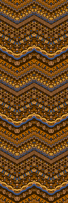 Hallway vinyl rug tribal pattern african design - TenStickers