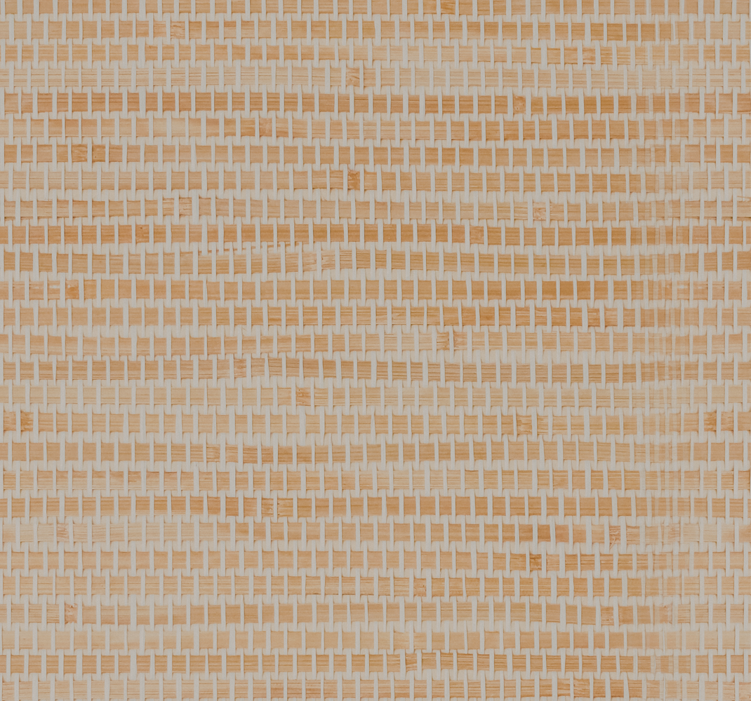 Beige vinyl rug with woven straw design - TenStickers