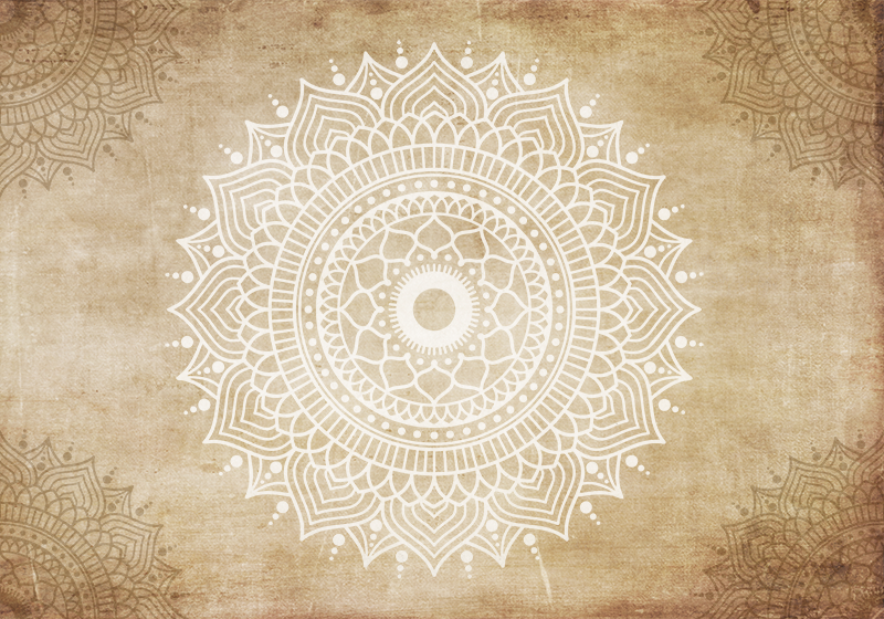 Beige vinyl rug with vintage paper texture - TenStickers