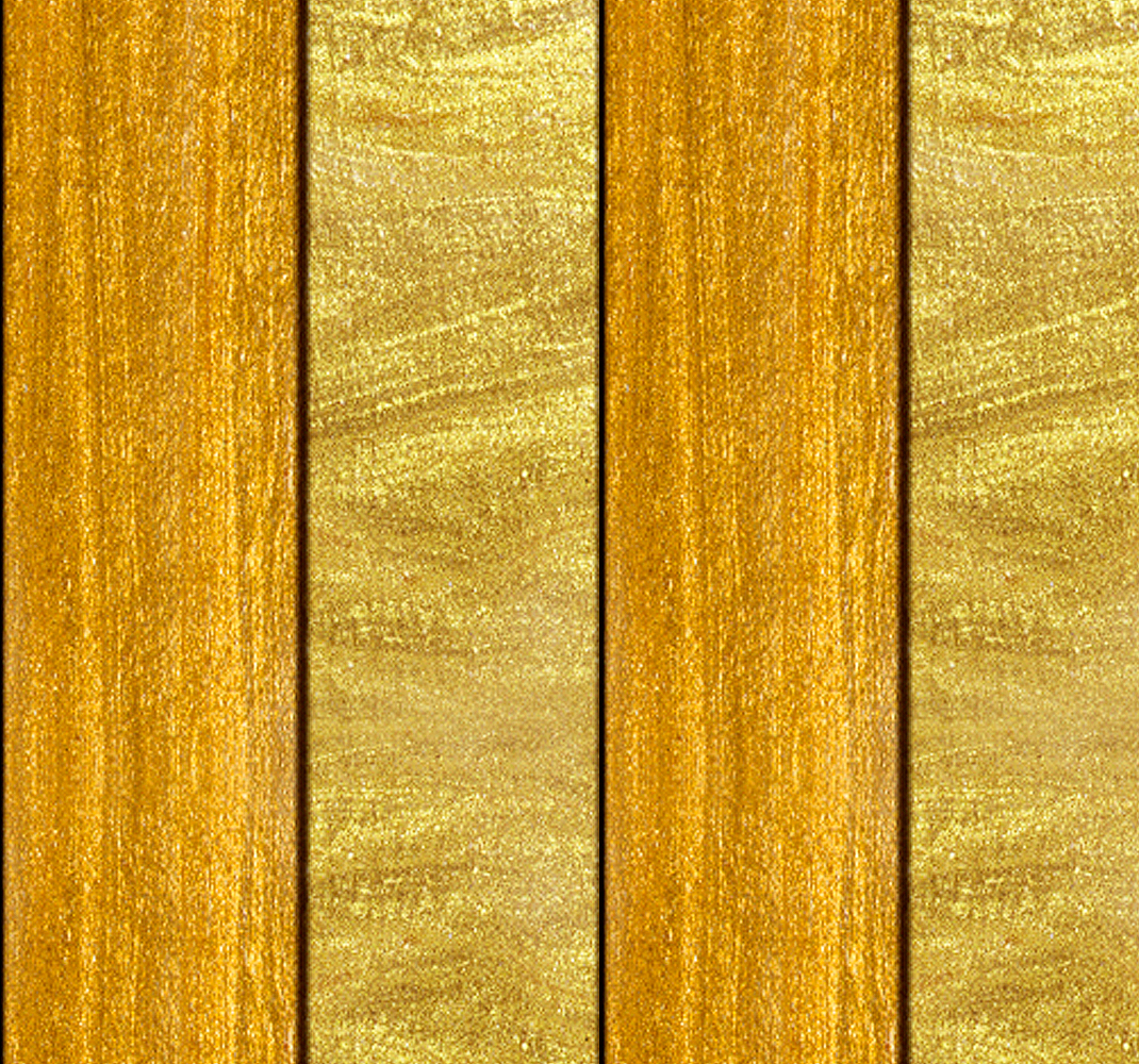 Yellow vinyl rug with textured wood look - TenStickers
