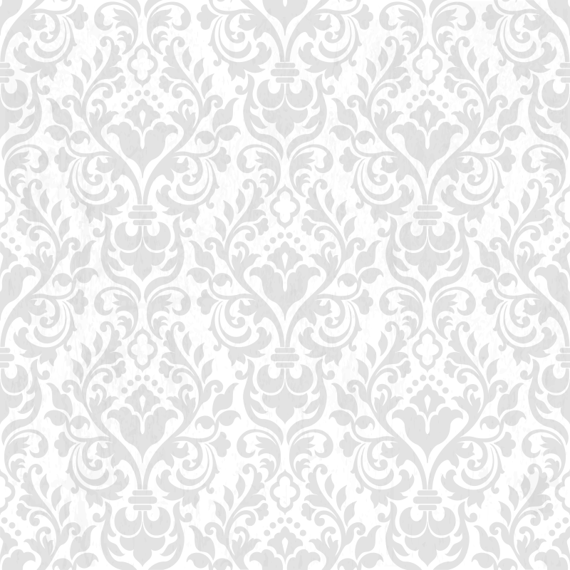 White vinyl rug in grunge damask design - TenStickers