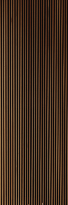 Brown vinyl rug with wood-style teak vertical design - TenStickers