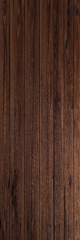 Brown vinyl rug in dark brown rustic wood design - TenStickers