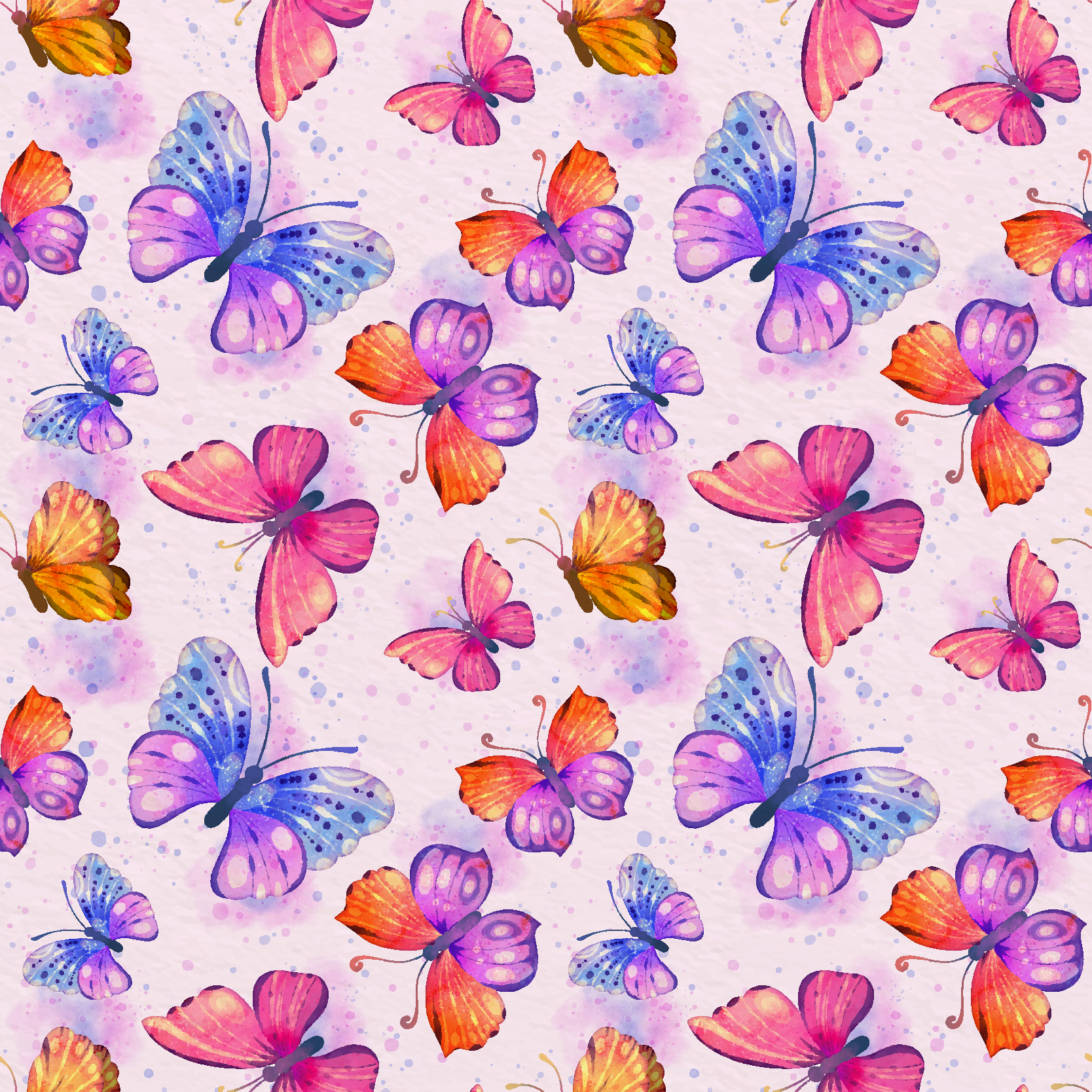 Colorful watercolor purple vinyl rug - TenStickers