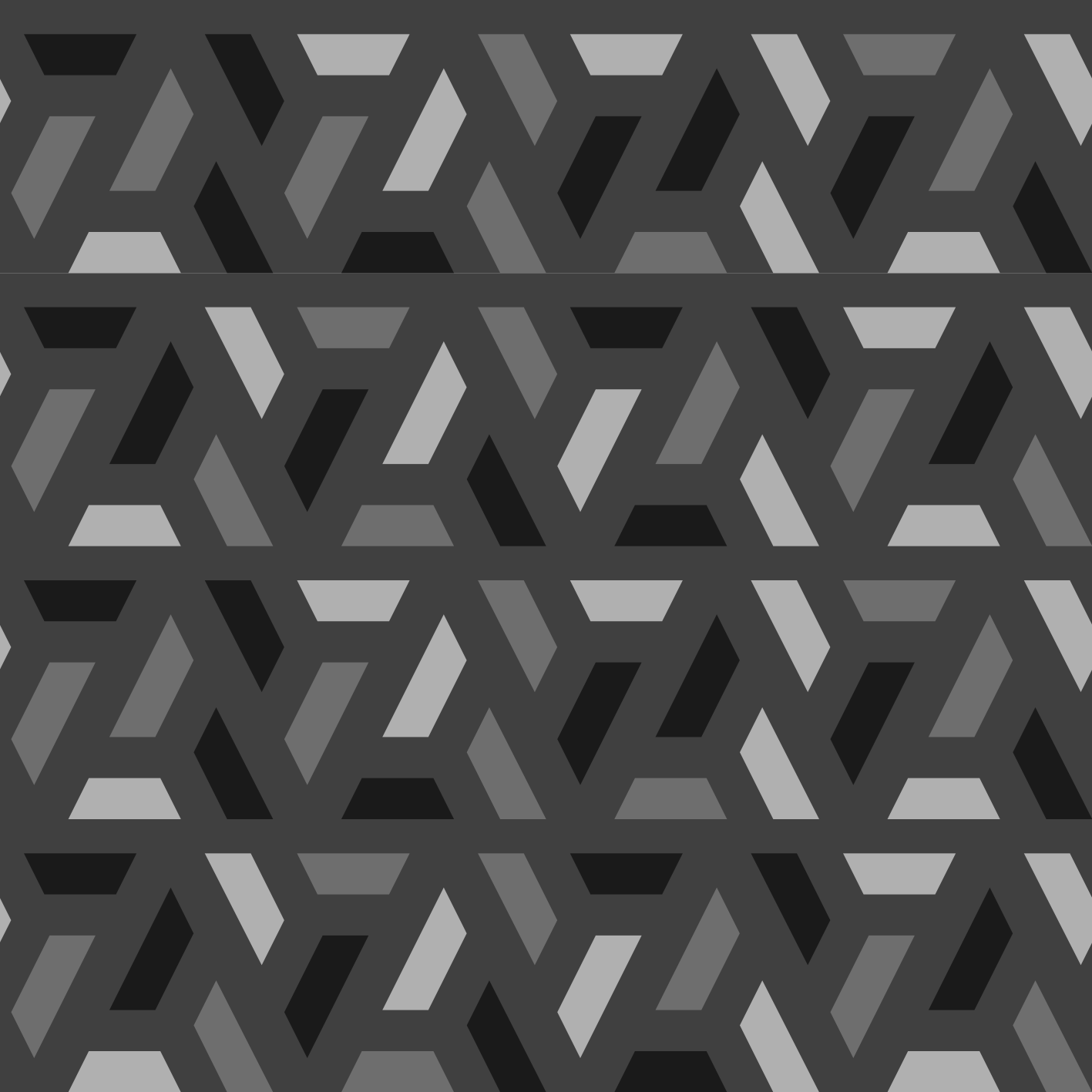 Black vinyl rug geometric triangles in black tones - TenStickers