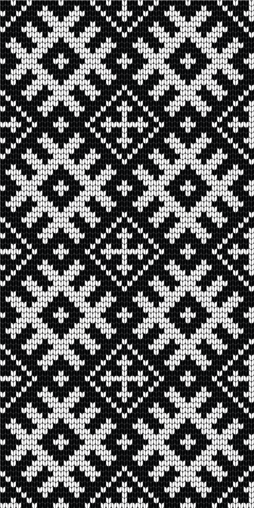 Black vinyl rug with viking chain squares design - TenStickers