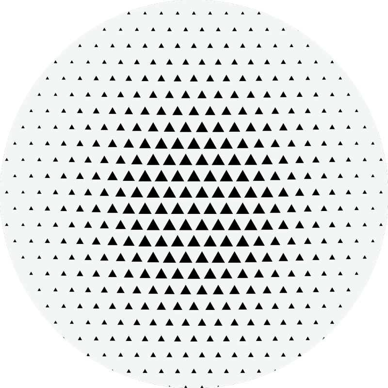 Geometric vinyl rug in triangular design - TenStickers