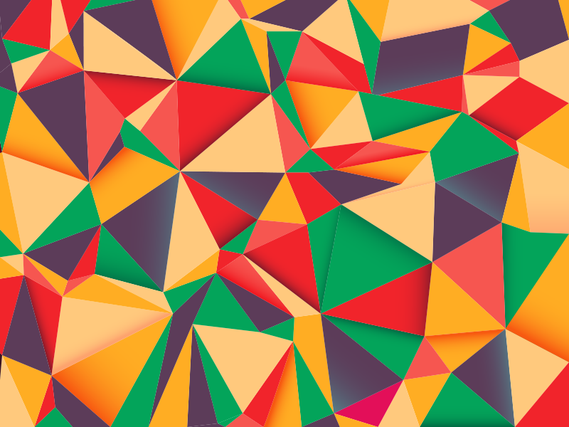 Colorful Triangular Composition geometric vinyl rug - TenStickers