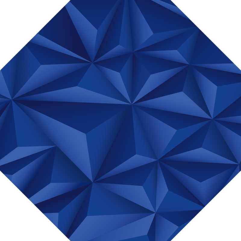 Angular Blue Facets geometric vinyl rug - TenStickers
