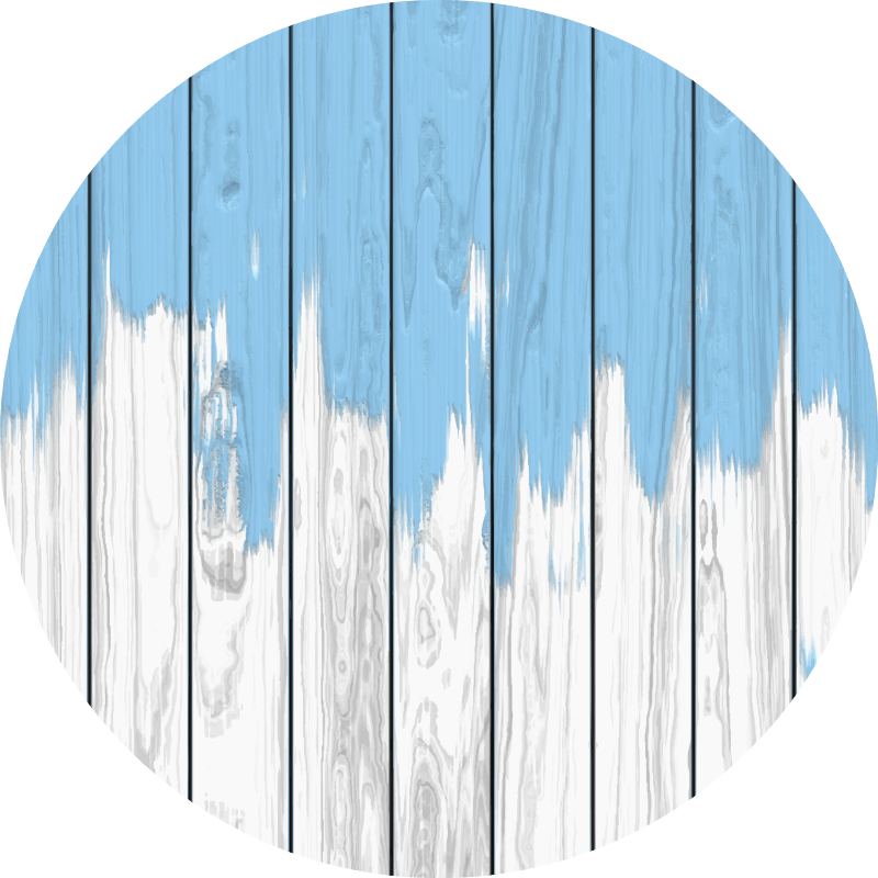 Distressed Timber wood effect vinyl rug - TenStickers