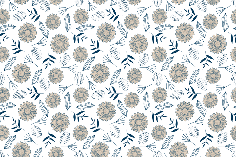 Floral vinyl rug with floral botanical design - TenStickers