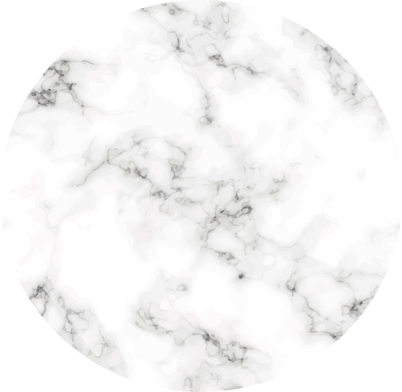 Marble vinyl rug with circular marble design - TenStickers