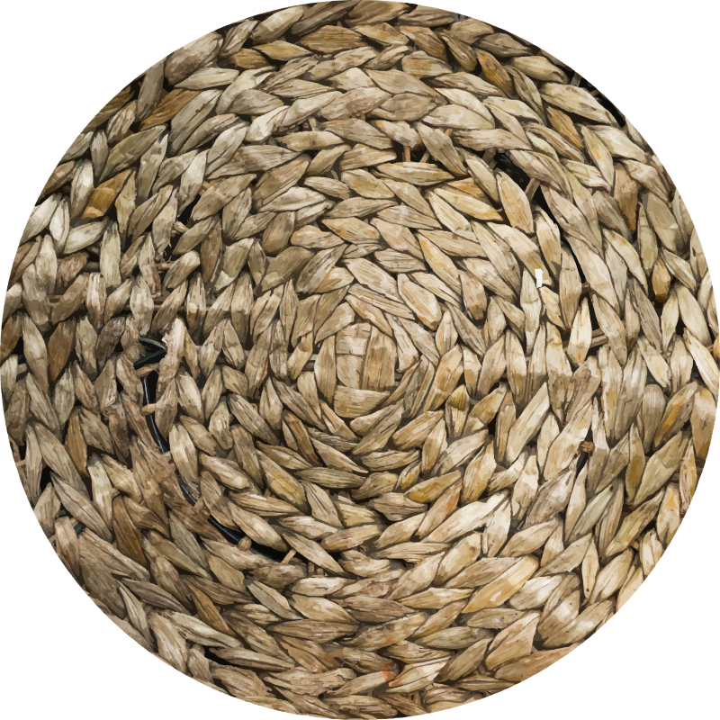 Circular Woven texture vinyl rug - TenStickers