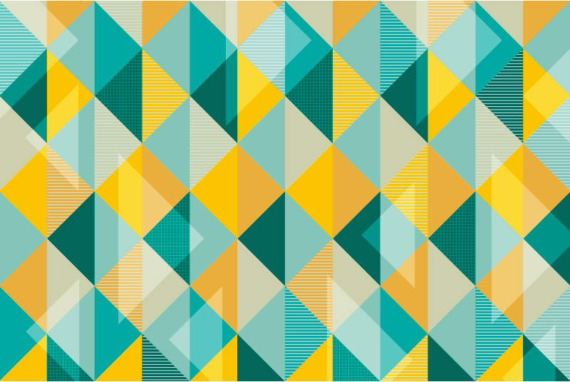 Geometric vinyl rug geometric triangle array - TenStickers