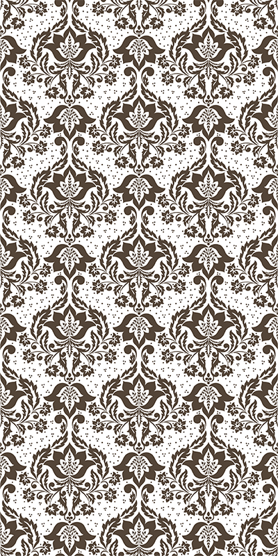 Baroque Patterned vintage vinyl rug - TenStickers