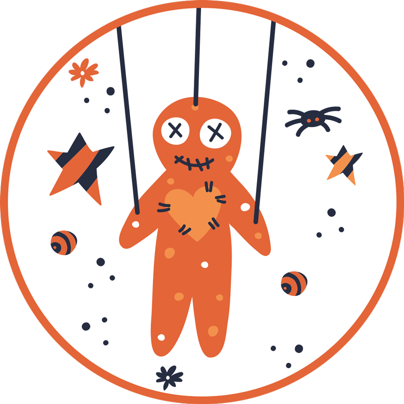 Halloween gingerbread halloween vinyl rug - TenStickers