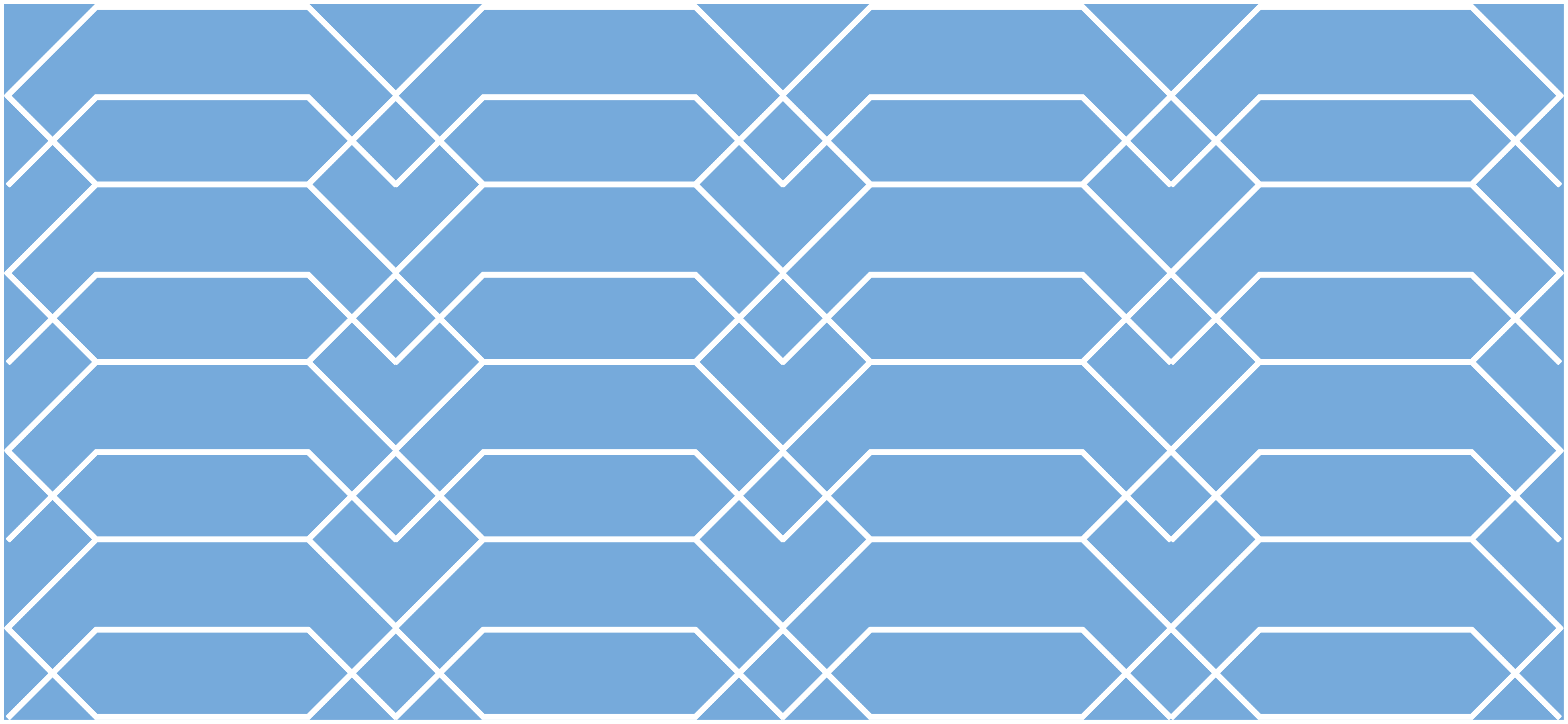 Abstract Blue Lines in Geometry geometric vinyl rug - TenStickers