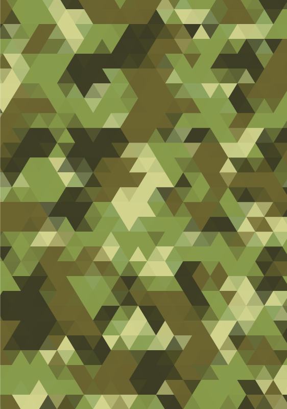 Geometric vinyl rug in geometric camouflage - TenStickers