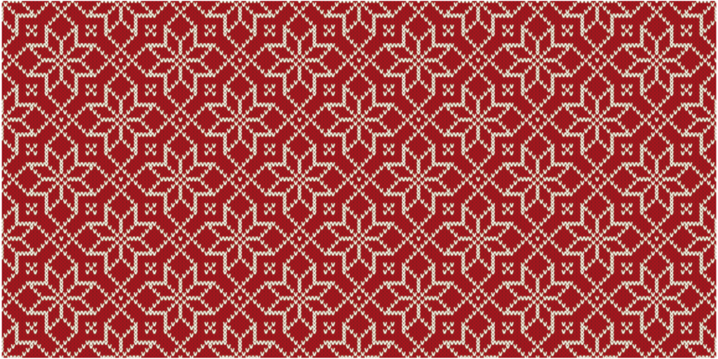 Red Ornamental Pattern nursery vinyl rug - TenStickers