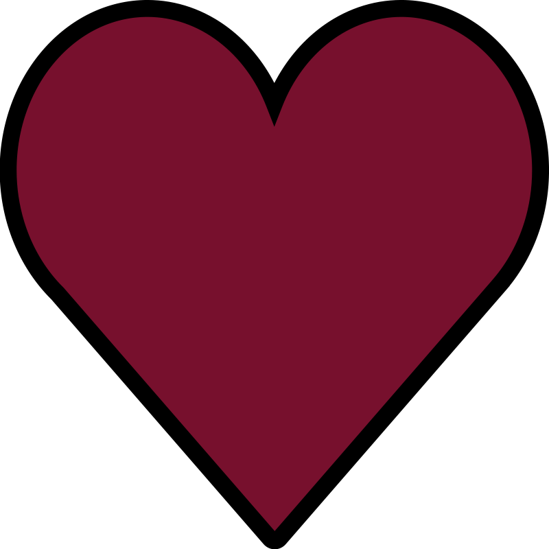 Simple heart shape bedroom vinyl rug - TenStickers