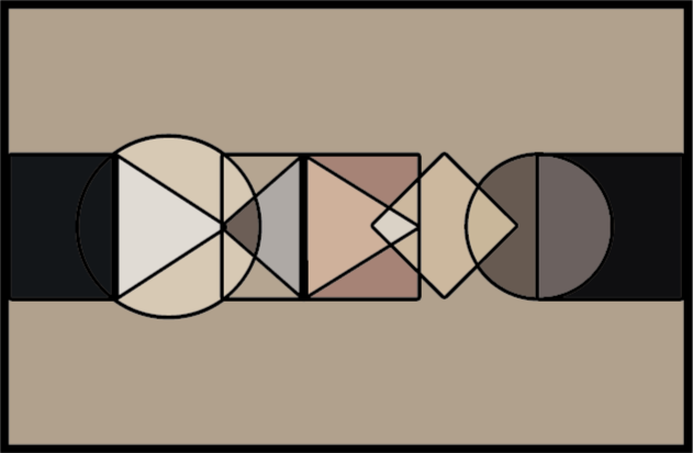 vinyl rug geometric shapes circles - TenStickers