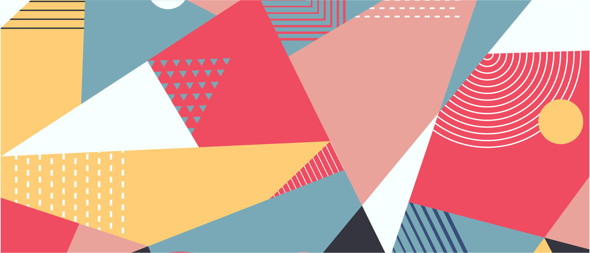 Colorful geometric design geometric vinyl rug - TenStickers