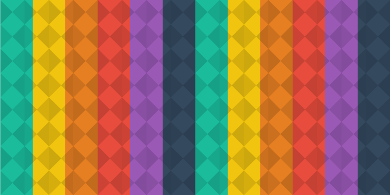 Colorful geometric spectrum geometric vinyl rug - TenStickers