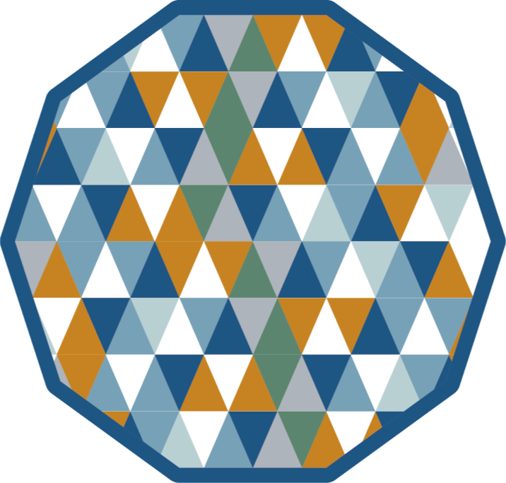 Abstract Octagon geometric vinyl rug - TenStickers