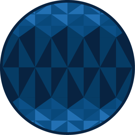 Geometric vinyl rug with circular design - TenStickers