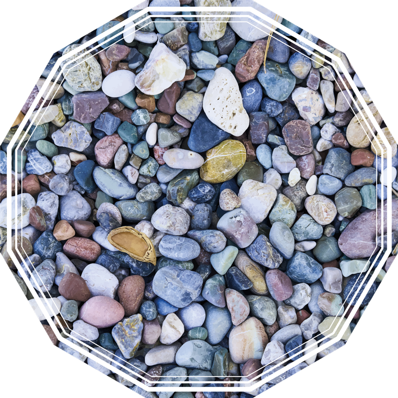 Pebble Illusion stone effect vinyl rug - TenStickers