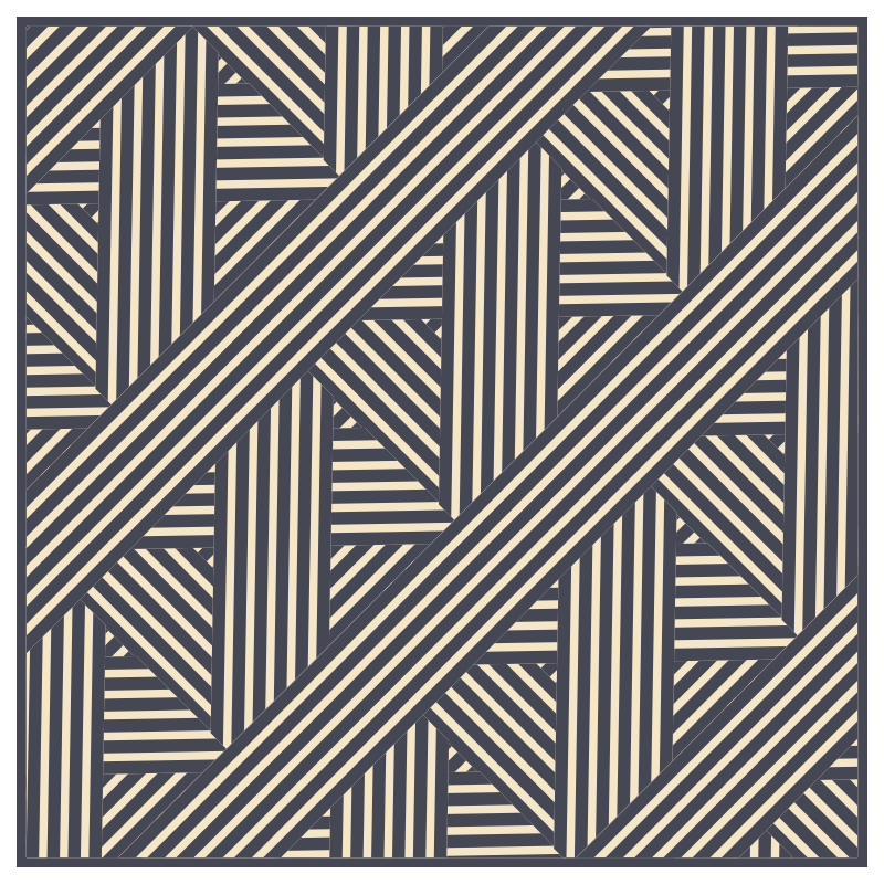 Angular Geometry geometric vinyl rug - TenStickers