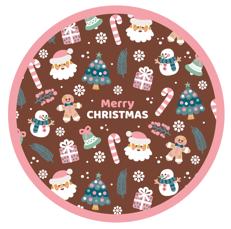 Decorative Merry Christmas Christmas tree mat - TenStickers