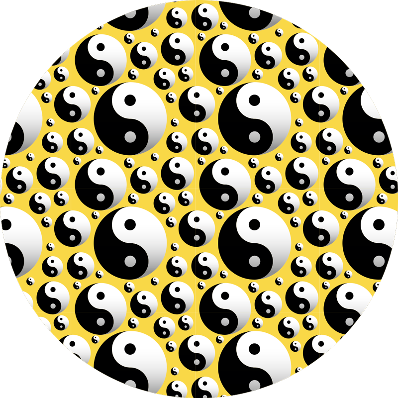 Yin Yang Harmony gaming vinyl rug - TenStickers