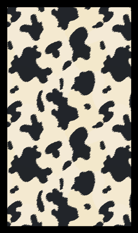 Cowhide Pattern animal print vinyl rug - TenStickers