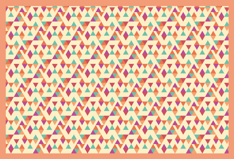 Mosaic vinyl rug mosaic patterned runner - TenStickers