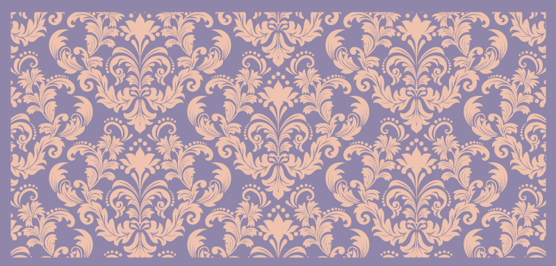 Baroque Pattern Detail texture vinyl rug - TenStickers