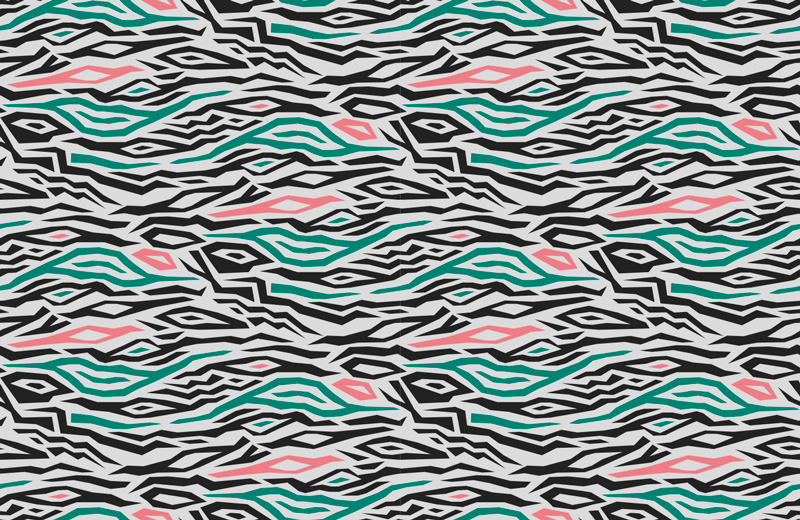 Abstract Zebra Lines stripes vinyl rug - TenStickers