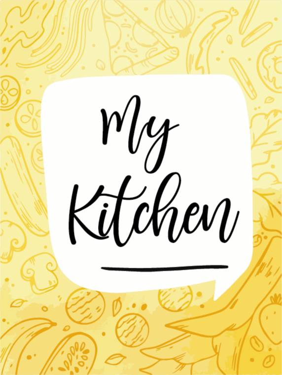 My Kitchen floral vinyl rug - TenStickers