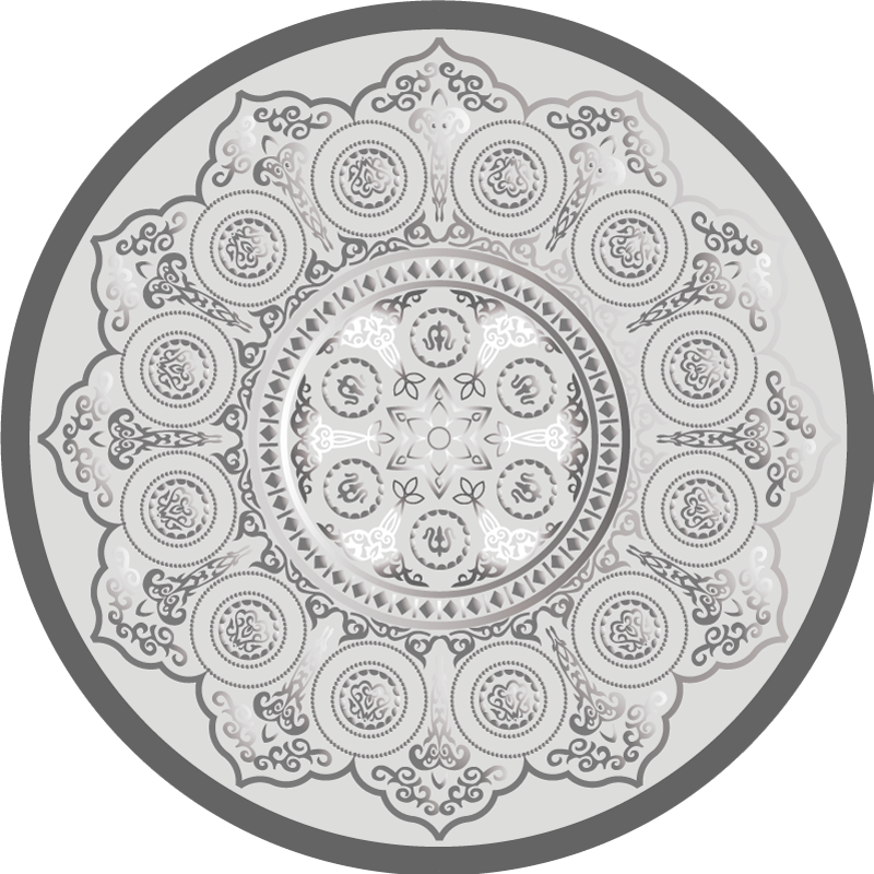 Mandala vinyl rug mandala pattern overlay - TenStickers