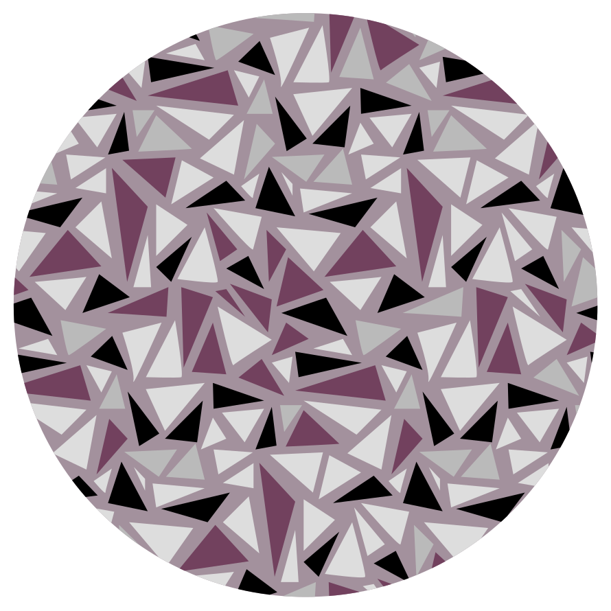 Mosaic purple mosaic floor tiles - TenStickers