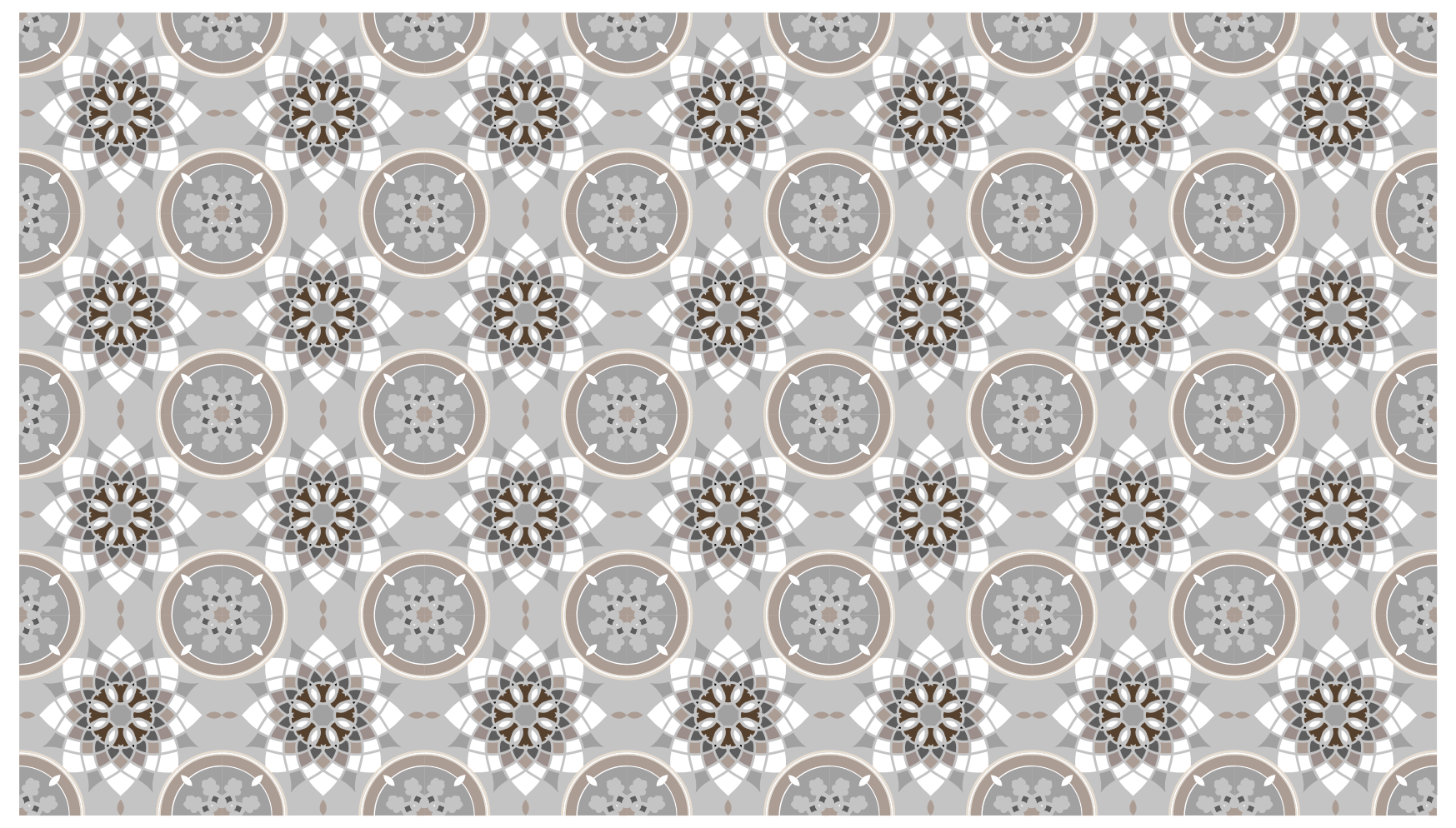 Mosaic kaleidoscope mosaic vinyl rug - TenStickers