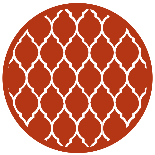 Geometric vinyl rug geometric trellis design - TenStickers
