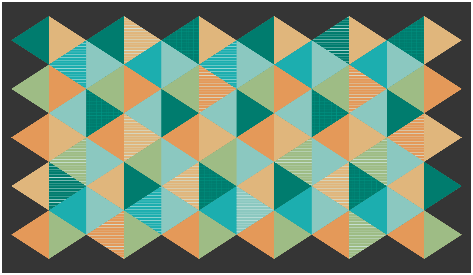 Design losange motif  modern rug - TenStickers