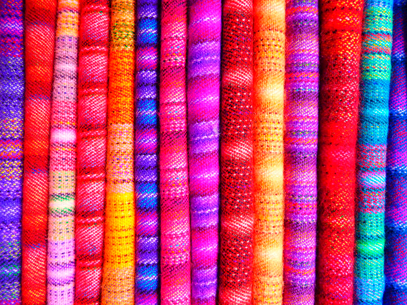 Colorful Mosaic Stripes texture vinyl rug - TenStickers