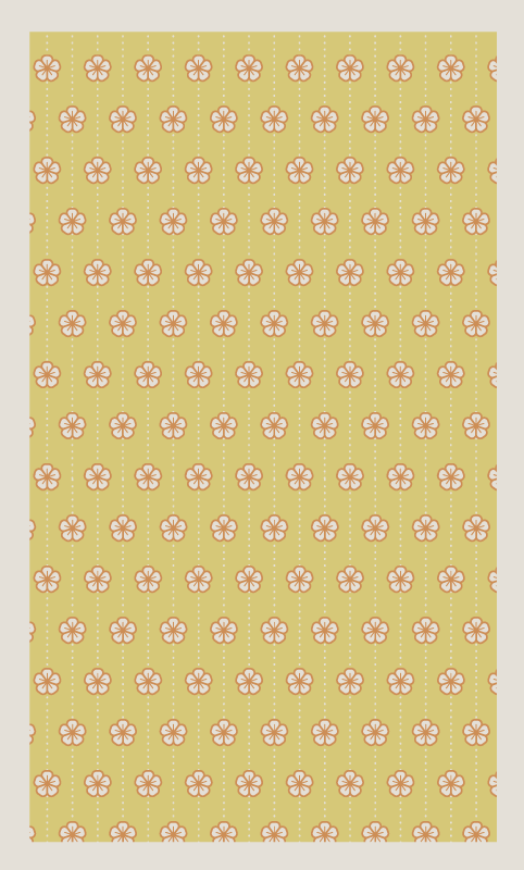 Botanical Kitchen Essential floral vinyl rug - TenStickers