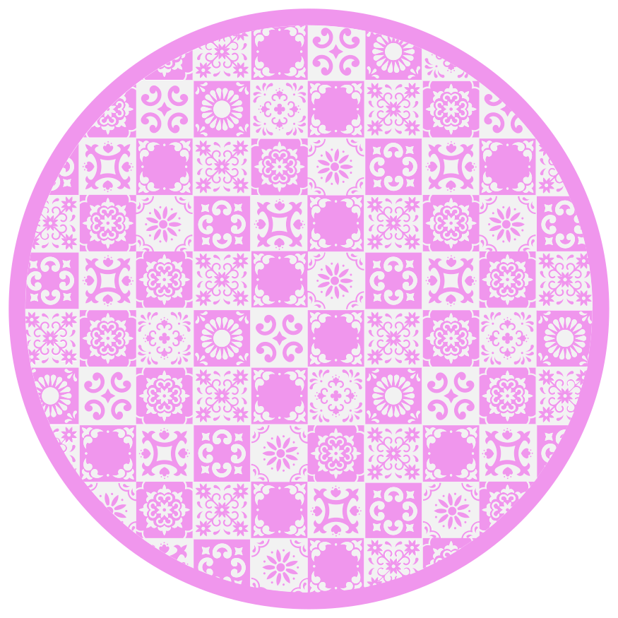 Mandala vinyl rug mandala inspired circle - TenStickers