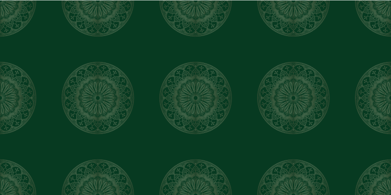 Mandala vinyl rug with mandala motif design - TenStickers