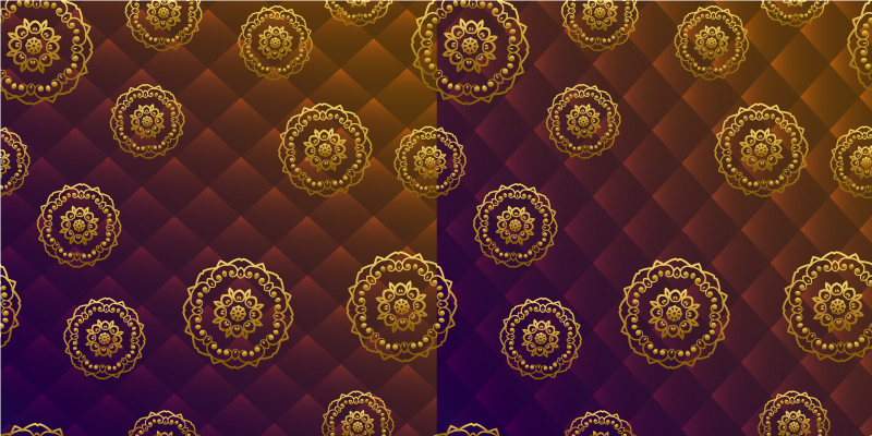 Mandala vinyl rug with mandala pattern design - TenStickers