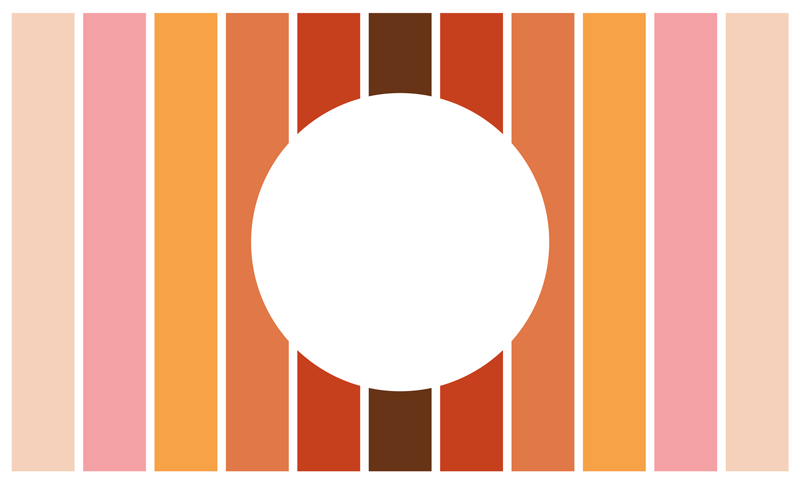 Stripes vinyl rug in geometric stripes design - TenStickers