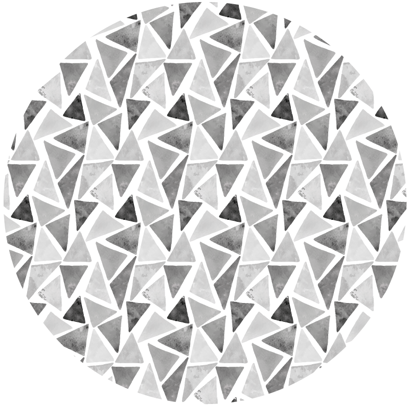 Geometric vinyl rug in marble effect design - TenStickers